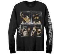 Rock Off officially licensed products System of A Down Face Boxes Long Sleeve T Shirt Size S