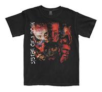 Rock Off officially licensed products System of A Down Painted Faces 2 Officiel T-Shirt Hommes Unisexe (Small)
