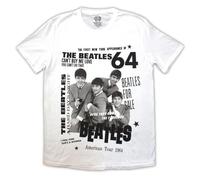 Rock Off officially licensed products The Beatles American Tour 1964 T Shirt Size M