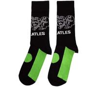 Rock Off officially licensed products The Beatles Blanc Album Faces Outlines And Apple Ankle Chaussettes Size One Size