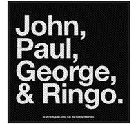 Rock Off officially licensed products The Beatles John Paul George And Ringo Woven Patch