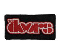 Rock Off officially licensed products The Doors Rouge Logo Woven Patch Size Accessory Size