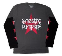 Rock Off officially licensed products The Smashing Pumpkins Star Logo Layered Long Sleeve T Shirt Size S