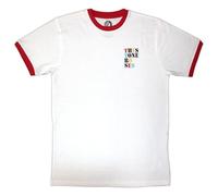 Rock Off officially Licensed Products The Stone Roses Side Text Ringer T Shirt Size L