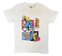 Rock Off officially licensed products Tom & Jerry Pop Art Officiel T-Shirt Hommes Unisexe (Medium)