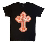 Rock Off officially licensed products Tupac Halloween Cross Officiel T-Shirt Hommes Unisexe (Medium)