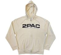 Rock Off officially licensed products Tupac Logo Portrait Zipped Sweat-Shirt À Capuche Size M