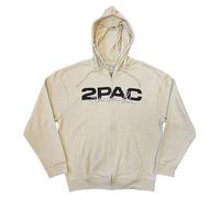 Rock Off officially licensed products Tupac Logo Portrait Zipped Sweat-Shirt À Capuche Size M