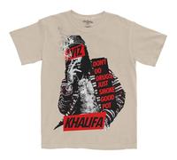 Rock Off officially licensed products Wiz Khalifa Unisex T-Shirt: Propaganda (Sand) Size S