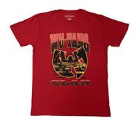 Rock Off officially licensed products WU-Tang Clan T Shirt Brick Wall Band Logo Nouveau Officiel Unisex Rouge Size M