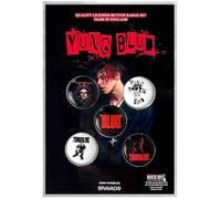 Rock Off officially licensed products Yungblud Logos 5 Pack Button Pack De Badges Size One Size