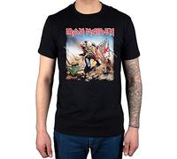 Rock Off - T-shirt Homme - Iron Maiden Trooper, Noir (Schwarz), Medium