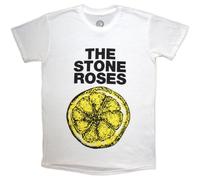 Rock Off The Stone Roses T-Shirt Lemon 1989 Tour Homme Blanc