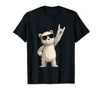 Rock on Bear Lunettes de Soleil Style Mignon T-Shirt