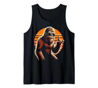 Rock on Bigfoot Sasquatch Aime Les Lunettes de Soleil Rock and Roll Débardeur