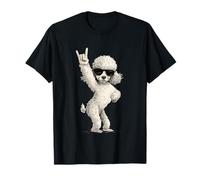 Rock on Caniche avec Lunettes de Soleil T-Shirt