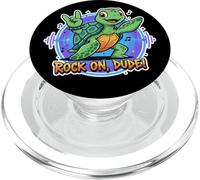 Rock on Dude Tortue Mignonne et Amusante PopSockets PopGrip pour MagSafe