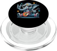 Rock on Elephant avec Guitare Style Cool PopSockets PopGrip pour MagSafe
