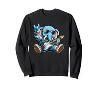 Rock on Elephant Lunettes de Soleil en Forme de Guitare Sweatshirt