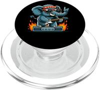 Rock on Elephant Lunettes de Soleil Guitariste PopSockets PopGrip pour MagSafe