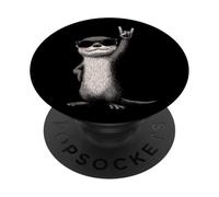 Rock on Otter avec Lunettes de Soleil Amusantes PopSockets PopGrip Adhésif