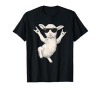 Rock on Sheep avec Lunettes de Soleil T-Shirt