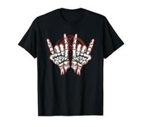 Rock on Skeleton Hands - Art Gothique pour Fans T-Shirt