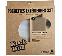 Rock On Wall - 25 pochettes vinyles souples Gatefold 33T - housses transparentes double album LP - polyéthylène recyclé & recyclable - fabriqué en France