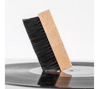 ROCK ON WALL - Brosse Anti-Statique Vinyle Bois de Hêtre Français - Poils Nylon Professionnel - Nettoyage Disque 33T 45T - Élimine Poussière Électricité Statique