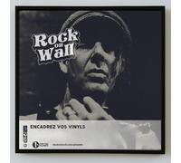 Rock on Wall Cadre Vinyle 33 Tours LP 12 Pouces - Aluminium Anodisé Minimaliste pour Affichage Mural Pochette Disque - Fabrication Allemande