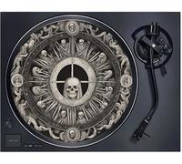 Rock on Wall - Feutrine pour Platine Vinyle 33T - Skull Wheel - 2mm d'épaisseur - Fabriquée en Europe
