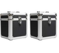 Rock on Wall Flight Case, 45T - Gris/Noir (Lot de 2)