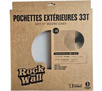 Rock on wall Pochette extérieures souples 33T (lot de 25) - Pochettes vinyle