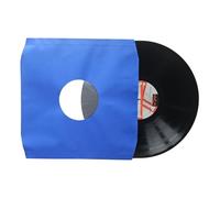 Rock on Wall Pochettes intérieures Disque Vinyle Papier Bleu doublé - Trou Central - Coins biseautés - Inner Sleeve 12LP - 33T x 25
