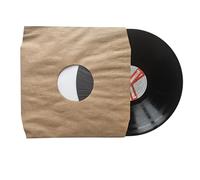 Rock on Wall sous-Pochettes Vinyle 33T/12″ Papier Kraft Premium Antistatique - Coins Biseautés & Languette - Protection Vinyles 12″ LP (Lot de 25)