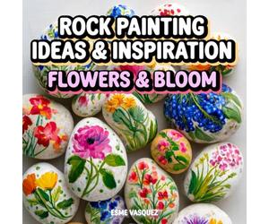 Rock Painting Ideas & Inspiration: Flowers and Blooms