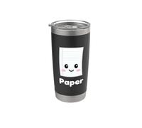 Rock Paper Ciseaux Groupe Halloween Costume Dark Gobelet isotherme en acier inoxydable double paroi