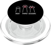 Rock Paper Ciseaux Main Jeu Meme Animal Patte Chat PopSockets PopGrip pour MagSafe