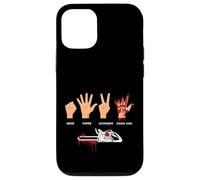 Rock Paper Ciseaux Tronçonneuse Bois Forestier Humour Coque pour iPhone 12/12 Pro