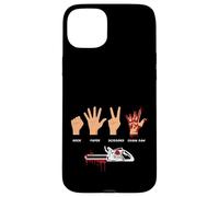 Rock Paper Ciseaux Tronçonneuse Bois Forestier Humour Coque pour iPhone 15 Plus