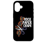 Rock Paper Crispr DNA Biologiste Génie génétique Science Coque pour iPhone 16