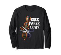Rock Paper Crispr DNA Biologiste Génie génétique Science Manche Longue