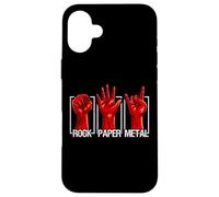 Rock Paper Heavy Metal Funny Rock Music Fan Band Musician Coque pour iPhone 16 Plus