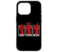 Rock Paper Heavy Metal Funny Rock Music Fan Band Musician Coque pour iPhone 16 Pro