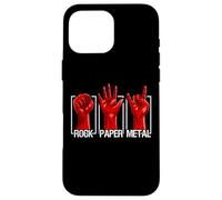 Rock Paper Heavy Metal Funny Rock Music Fan Band Musician Coque pour iPhone 16 Pro Max