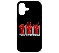 Rock Paper Heavy Metal Funny Rock Music Fan Band Musician Coque pour iPhone 17