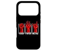 Rock Paper Heavy Metal Funny Rock Music Fan Band Musician Coque pour iPhone 17 Pro