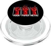 Rock Paper Heavy Metal Funny Rock Music Fan Band Musician PopSockets PopGrip pour MagSafe