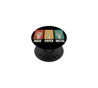 Rock Paper Metal Rock on PopSockets PopGrip Adhésif