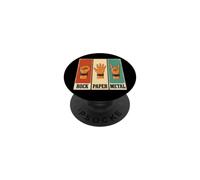 Rock Paper Metal Rock on PopSockets PopGrip Adhésif